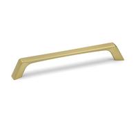 Polished Brass Cabinet Tapered Modern Handle 160mm Hole Centres Door Drawer Cabinet Pull Wardrobe Furniture Replacement Upcycle