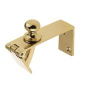 Polished Brass Counter Flap Catch 80x38mm for Secure Closure - Lift Up Bar Hatch