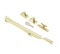 Polished Brass Locking Window Casement Stay