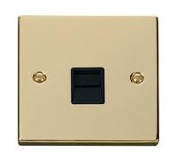 Polished Brass Master Telephone Single Socket SE Home Gold One Size