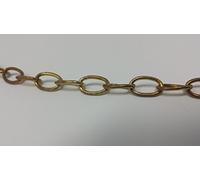 Polished Brass Oval Chain 13mm x 8mm Links Sold in Meter Lengths