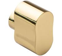 Polished Brass Peanut Shaped Cylinder Thumbturn Adapter - Twist Turn