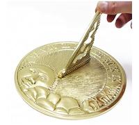 Polished Brass 'Rising Sun' Sundial