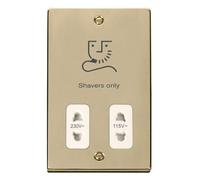 Polished Brass Shaver Socket 115v/230v SE Home Gold One Size
