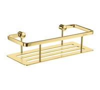 Polished Brass Shower Soap Basket Caddy Shelf Wall Mounted Non-Rust Smedbo UK Gold One Size