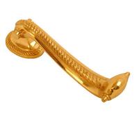Polished Brass Slim Georgian Style Door Knocker Solid Polished Brass