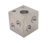 Polished Carbon Steel Dapping Block Square Jewelry Making Tool with Multiple Cavities Handcrafting Square Dapping Block Benching Tool for Jewelers