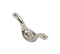 (Polished Chrome, 2 1/2" (63 mm)) Cleat Hooks For Roman Corded Blinds Cleat Hook Figure of 8 Hooks Cord Hooks | Bright Zinc, Size 3" (75 mm)