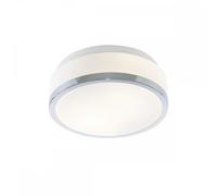23cm Calgary Bathroom Opal Ceiling Light chrome