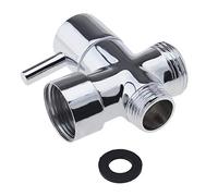 Polished Chrome Brass Shower Valve 3/4 1/2 BSP T Adapter for Bathroom Kitchen