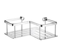 Smedbo Sideline Design Corner Soap Basket Polished, Brass, Polished Chrome,Silver,8.1999999999999993 x 20.7 x 25 cm
