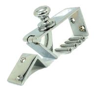 Polished Chrome Counter Flap Catch/ Bar Flap Catch & Stay With Screws