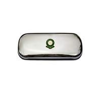 Polished chrome football club glasses case - Hibernian