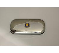 Polished chrome football club glasses case - Southend United