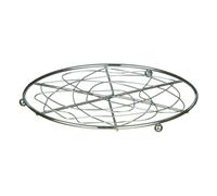 Polished Chrome Geometric Trivet Silver Metal