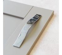 Polished Chrome Kitchen Cabinet Strap Handle 160mm Bedroom Bathroom Furniture Cupboard Door Drawers Wardrobe Replacement