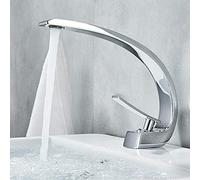 Polished Chrome Kitchen Sink Faucet with Single Hole Design - Brushed Nickel Finish - and Stylish para Fregadero de Cocina - Easy Installation and Modern Look.