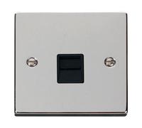 Polished Chrome Master Telephone Single Socket SE Home Metallic Silver One Size