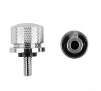 Polished Chrome Motorcycle Seat Bolt Screw for - 1/4"-20 Thread Knurled Knob for Easy Install - Rear Fender Mount Nut Kit - Compatible with for softail for dyna Touring Models 1996-2019