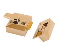 Polished Chrome Narrow Nightlatch Door Lock Night Latch With Keys F6402