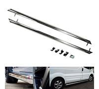 Polished Chrome Side Step Rail Guard Protection Bar Running Board Side Skirt Kit For SWB 2001-2018 Vivaro Trafic Primastar 2016+ Talento NV300