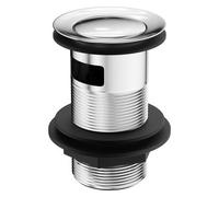 Polished Chrome Standard Slotted Click Clack Basin Waste | Silver | Brass | 60mm x 80mm x 60mm