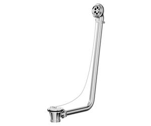 Polished Chrome Traditional Luxury Exposed Retainer Bath Tub Waste | Silver | Brass | 70mm x 465mm x 220mm