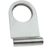 Polished Chrome Victorian Rounded Yale Lock Surround / Door Pull (BC106)