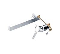 Polished Chrome WallMounted Bathroom Sink Faucet SingLever Hot & Cold Water Mixer Tap Modern Design for Stylish BathroomsCh260 Model