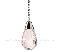 Polished Chrome with Acrylic Crystal Teardrop Light Pull by Light Pull