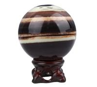 Polished Crystal Sphere Ornament Purple Robe Jade Ball Home Orb Decor Crafts for Witchcraft Balancing,50~55mm