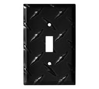 Polished Diamond Black SWITCH HITS Wall Plate 1 Toggle - 3.25" w * 5.00" h