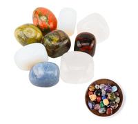 Polished Healing Crystals and Gemstones Bulk Set,Natural Reiki Tumbled Stones for Beginners, Meditation, Chakra Balancing, Energy Healing, Crafts, Decoration,0.25lbs Crystal Starter Kit