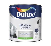 Polished Pebble Walls & Ceilings Silk Emulsion Paint 2.5 L - Smooth Washable Silk Finish, Quick Dry, Low-VOC, Easy Application for Interior Walls & Ceilings