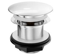 Polished Push Button Bath Waste without Overflow | Chrome | Brass | 70mm x 64mm x 70mm