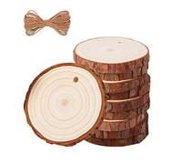 Polished Rings Chips Chips DIY Hand Annual Home Wood Decoration Round Wood Home DIY Crystals for A Car (A, One Size)