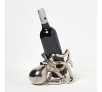 Polished Silver Octopus Wine Bottle Holder