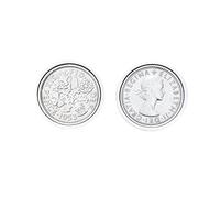 Polished Sixpence Cufflinks | 1953 Anniversary 1953 Coins 72nd Birthday