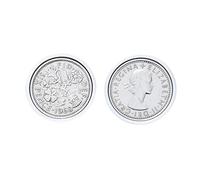 Polished Sixpence Cufflinks | 1960 Anniversary 1960 Coins 66th Birthday