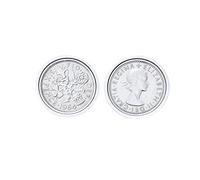 Polished Sixpence Cufflinks | 1964 Anniversary 1964 Coins 62nd Birthday