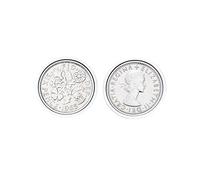 Polished Sixpence Cufflinks | 1965 Anniversary 1965 Coins 61st Birthday