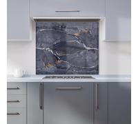 Polished Slate Grey Quartz Effect Kitchen Splashback Warren Reed - Designer Peach 600mm x 600mm