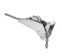Polished SS heavy hinged roller 20 kg - 1 PC Osculati - 01.333.03 - 0133303