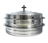 Polished Stainless Steel 2 Communion Cup Trays with Cover for Church Service,Stackable 2 Communion Holy Serving Trays with Cover,Church CommunionTrays Serving Ware Sets