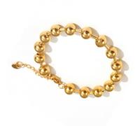 Polished Stainless Steel Bead for Women Men Dateless Design with 6mm 8mm Bead Choices Wrist Chain Charm Smooth Finishes Round