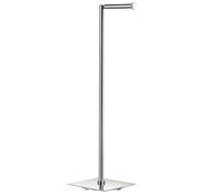 Polished Stainless Steel Toilet Roll Holder Free Standing Square Base Smedbo UK Silver One Size