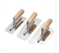 Polished Stainless Steel Venetian Plaster Trowel Set 3 PC for Paint Plastering Finishing Hand Tools