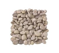 Polished White Pebbes 60-20mm Decorative Garden Stones 20kg - Suitable Water Features, Garden Mosaic and Planters
