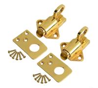 Polished Zinc Alloy Catch for Window Security Perfect for Loft Attics and Sash Windows with 10 Screws (gold)
