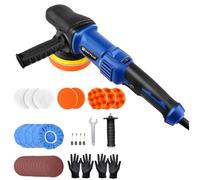 Polisher Buffer Electric, Orbital Polishing Machine 920W 120mm Plate, 6 Variable Speed 2800-5800RPM, Polishing Machinet for Boat,Car Polishing and Waxing